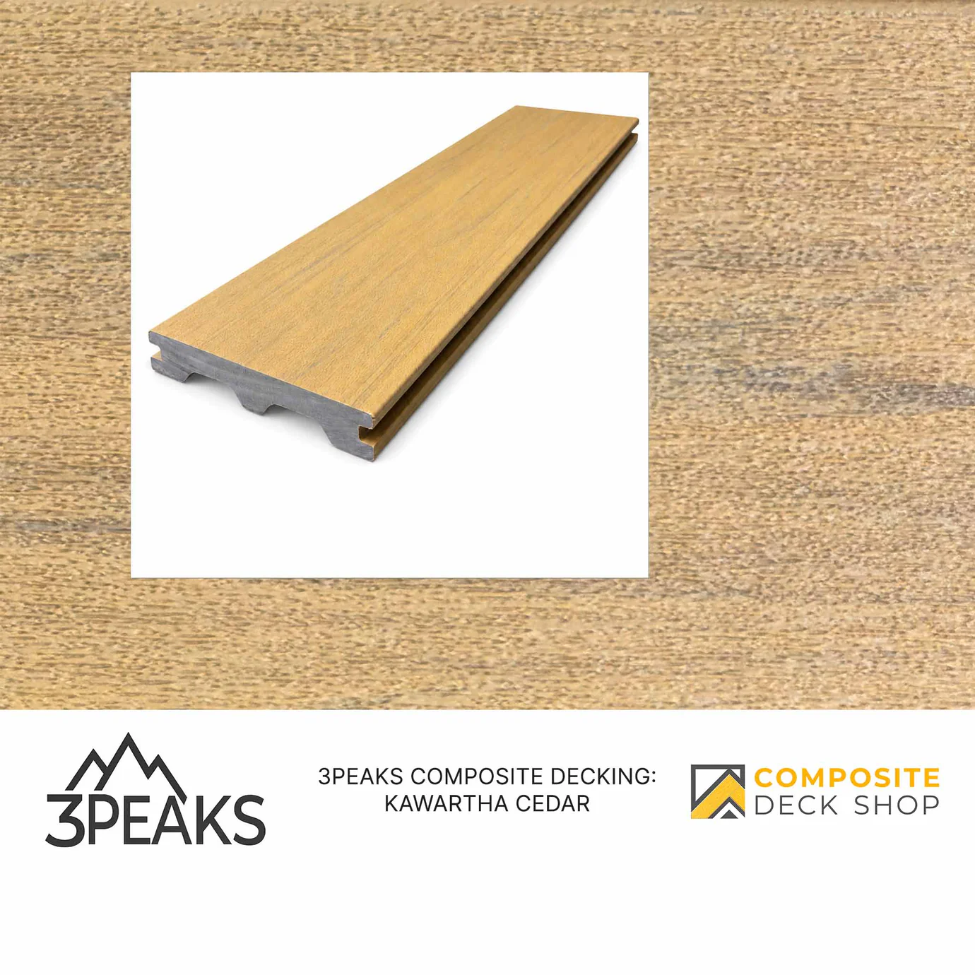 Kawartha Cedar composite decking board
